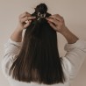 Petite barrette cœur léopard