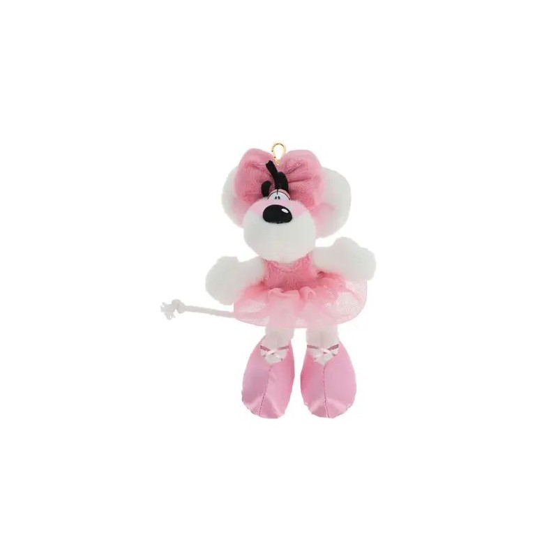 Porte-clés peluche Diddlina en robe ballerina 15 cm