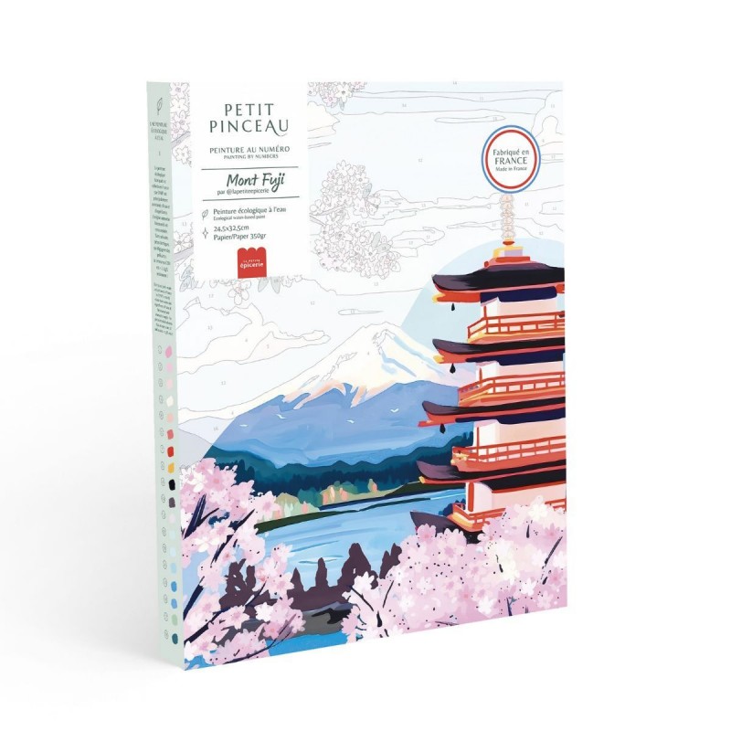 Coffret peinture au numéro - Petit Pinceau - Mont Fuji Coffret peinture au numéro - Petit Pinceau - Mont Fuji
