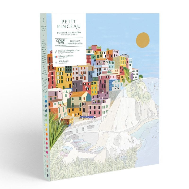 Coffret peinture au numéro - Petit Pinceau - Cinque terre Coffret peinture au numéro - Petit Pinceau - Cinque terre