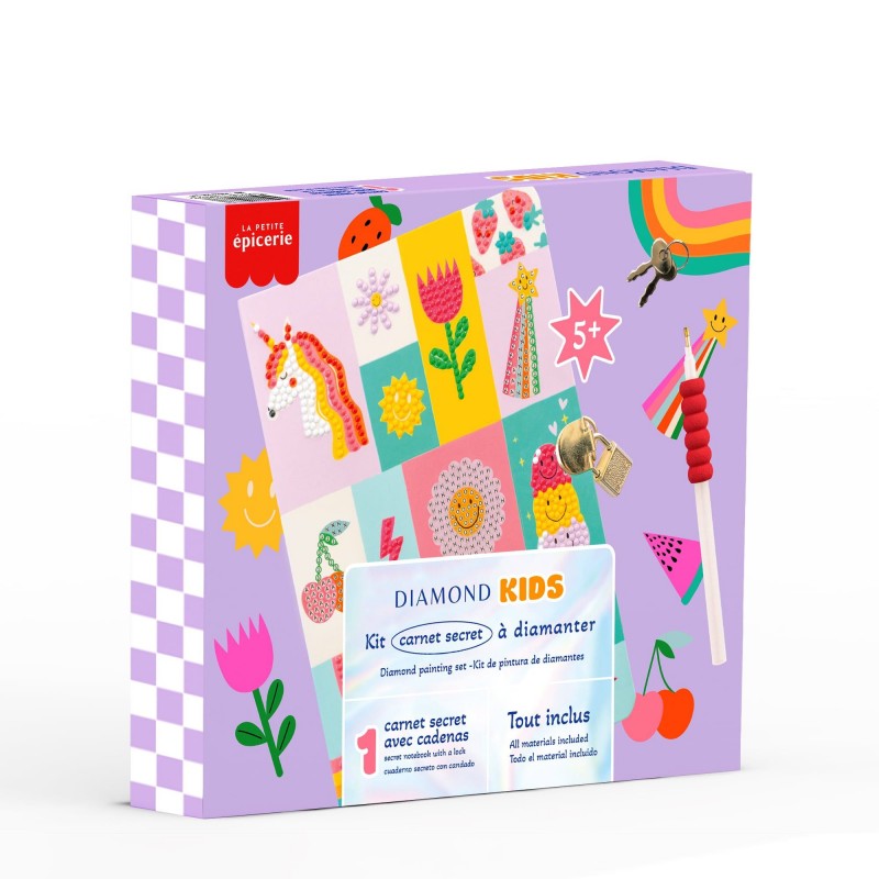 Diamond kids - Kit carnet secret à diamanter Diamond kids - Kit carnet secret à diamanter