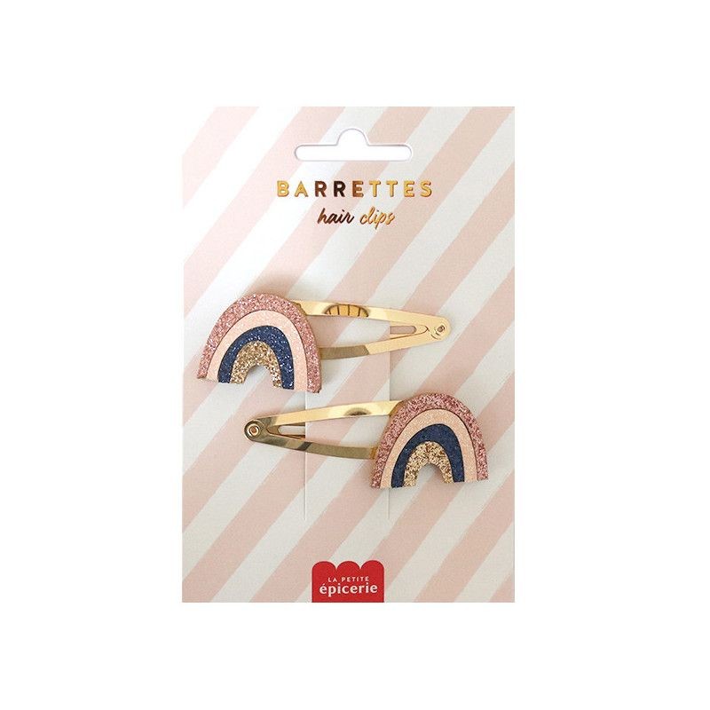 Barrettes à cheveux - Arc-en-ciel Barrettes à cheveux - Arc-en-ciel
