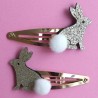 Barrettes à cheveux - Lapin