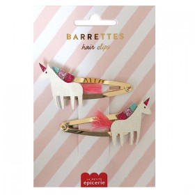 Barrettes à cheveux - Licornes