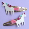 Barrettes à cheveux - Licornes