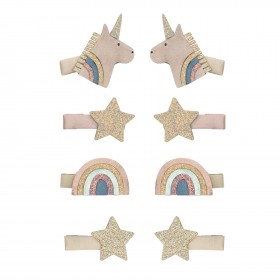 Set de 8 mini barrettes -...