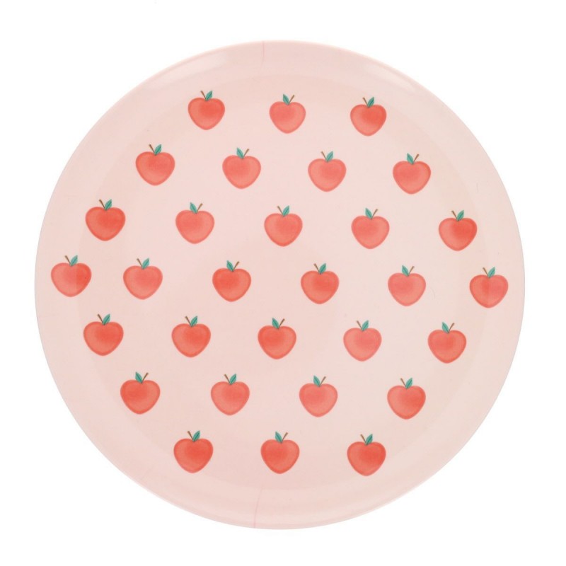 Assiette Pomme rose - Dans mon jardin Assiette Pomme rose - Dans mon jardin