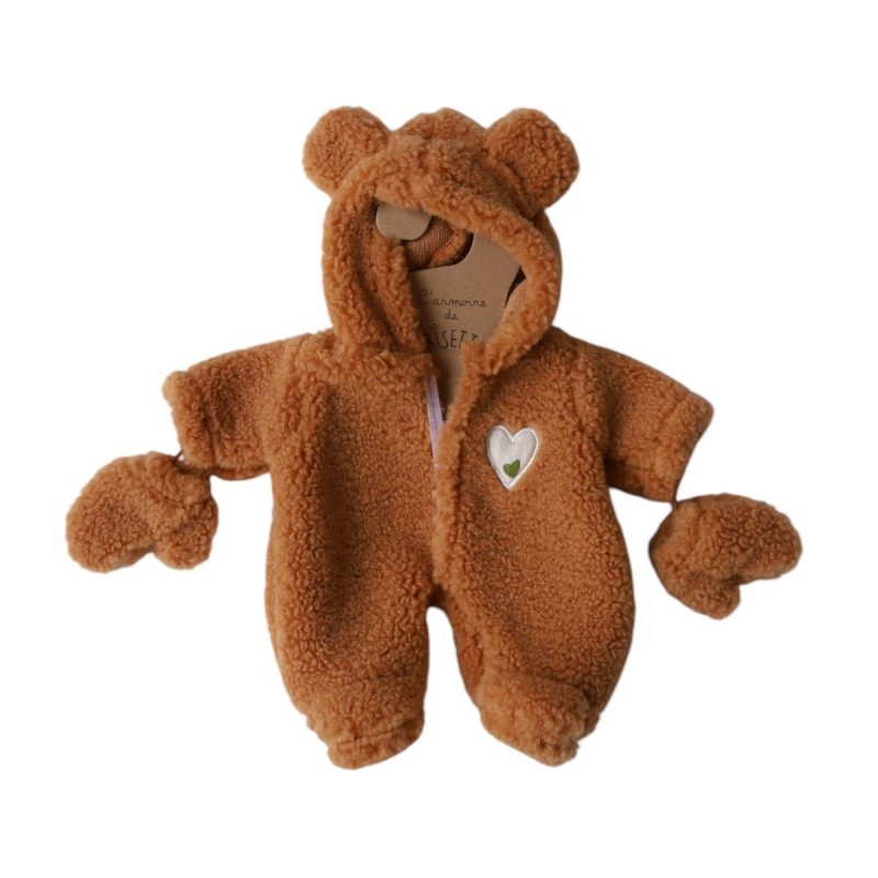 Tenue de poupée Combinaison fausse fourrure ourson - Highland Tenue de poupée Combinaison fausse fourrure ourson - Highland
