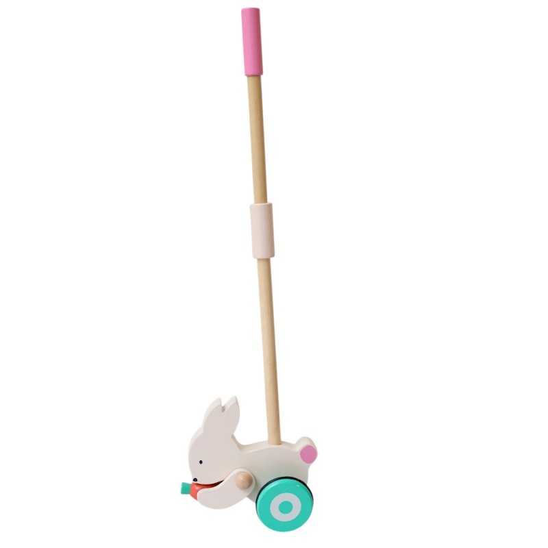 Jouet à pousser Lapin - Chichi pompon Jouet à pousser Lapin - Chichi pompon