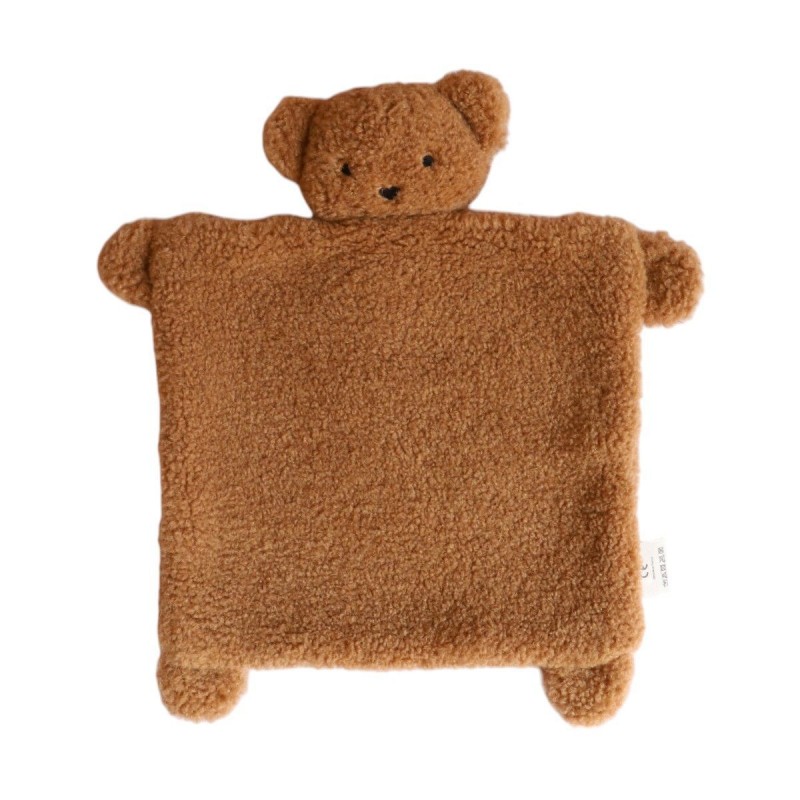 Doudou plat ourson marron - Petit déj Doudou plat ourson marron - Petit déj