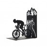 Serre-livres Cycliste noir