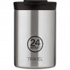 Travel tumbler isotherme 350 ml - Brushed steel