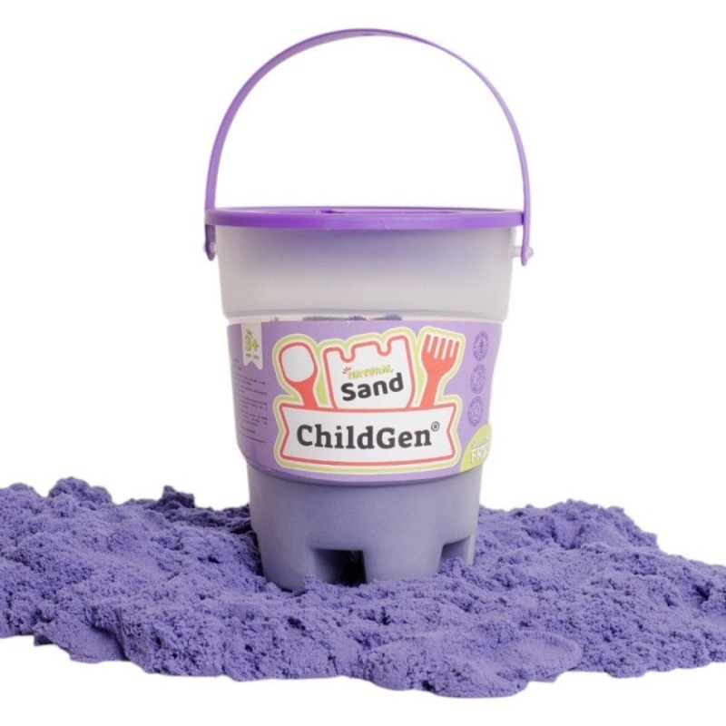 Seau de sable cinétique avec forme 500 gr - Mauve Seau de sable cinétique avec forme 500 gr - Mauve