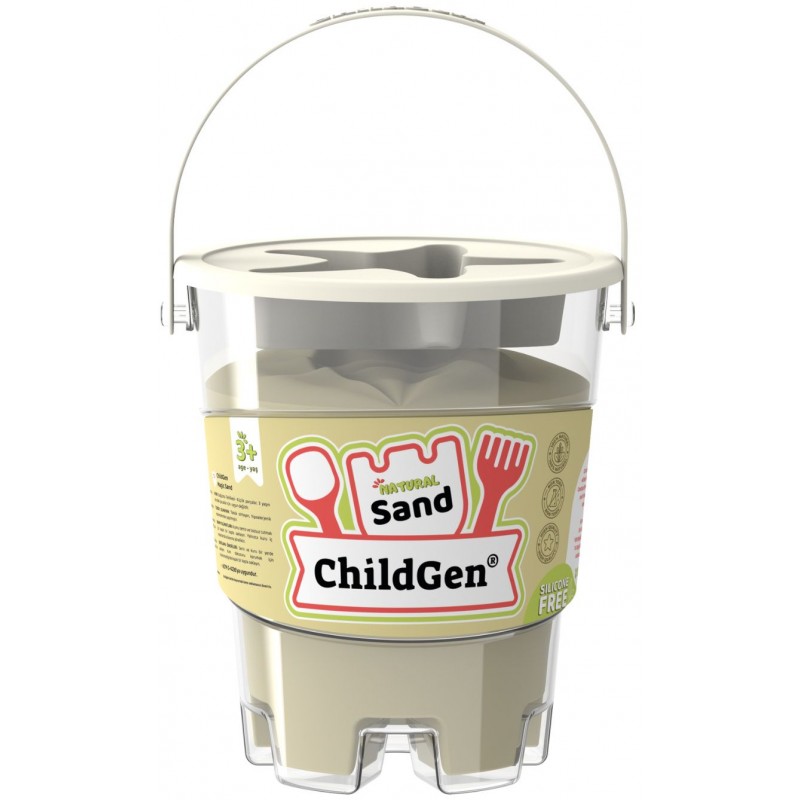 Seau de sable cinétique avec forme 500 gr - Naturel Seau de sable cinétique avec forme 500 gr - Naturel