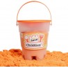Seau de sable cinétique avec forme 500 gr - Orange