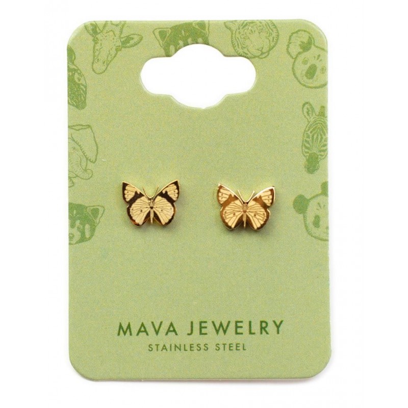 Boucles d'oreilles or - Papillon Boucles d'oreilles or - Papillon