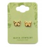 Boucles d'oreilles or - Papillon Boucles d'oreilles or - Papillon