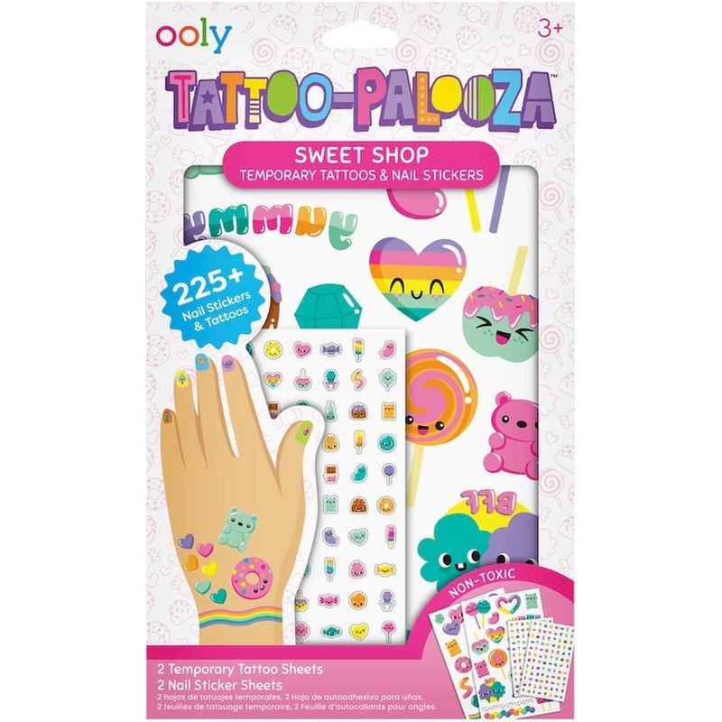 Tattoo-Palooza : tatouages temporaires & stickers pour ongles - Confiserie Tattoo-Palooza : tatouages temporaires & stickers pour ongles - Confiserie