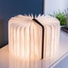 Petite Lampe livre - Bois noyer