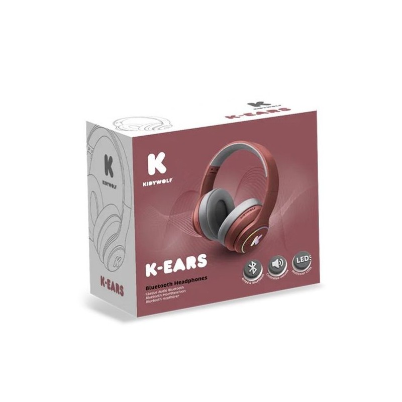 Casque audio bluethooth K-Ears - Rouge Casque audio bluethooth K-Ears - Rouge