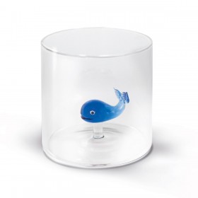 Verre à eau - Baleine