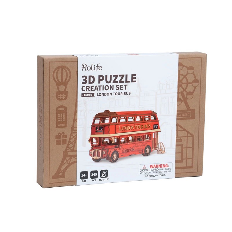 Puzzle 3D - London tour bus