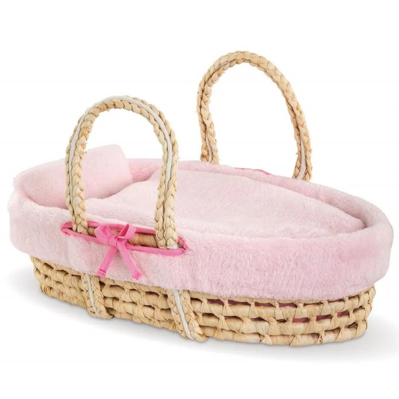 Mon grand poupon 36/42 cm - Couffin tressé peluche