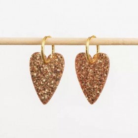 Boucles d'oreilles coeur -...