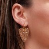 Boucles d'oreilles coeur - Champagne