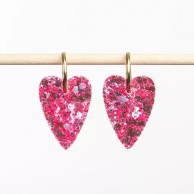 Boucles d'oreilles coeur -...