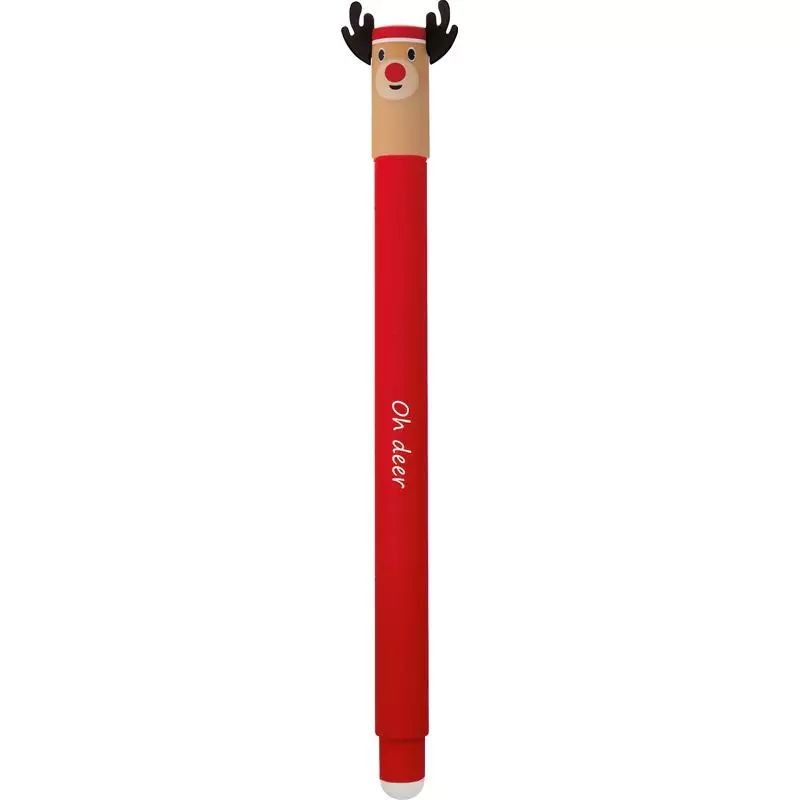 Stylo gel effaçable - Renne de Noël