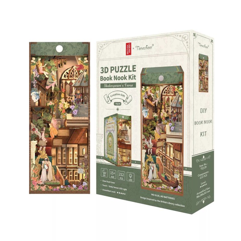 Booknook - Puzzle 3D - Shakespeare's Verse