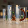 Mug en verre - Bonhomme en pain d'épices