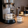 Set de 2 tasses en émail - Décors café