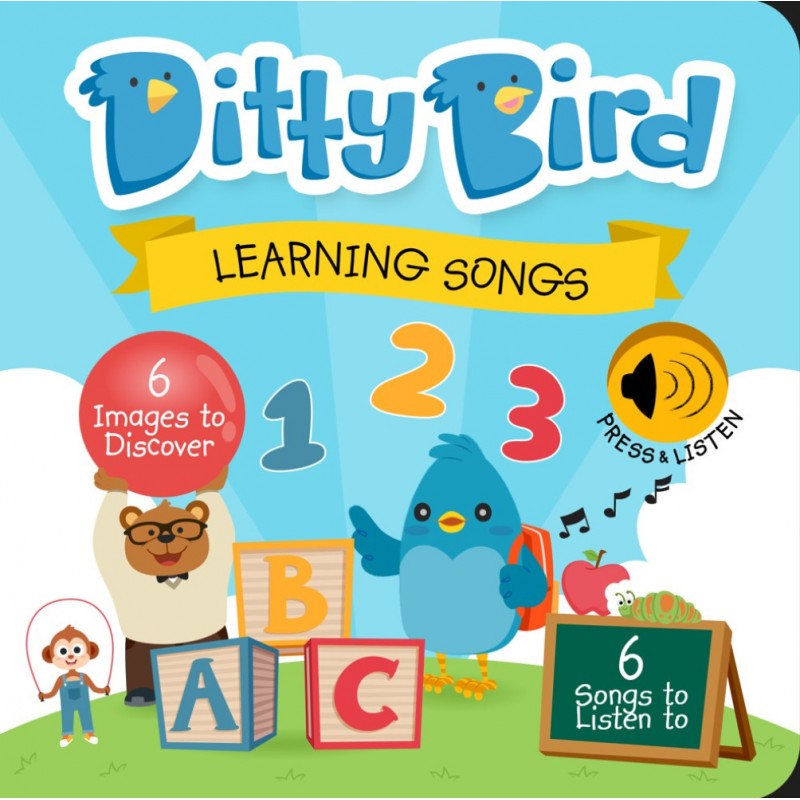 DITTY BIRD - LIVRE MUSICAL BEBE : COMPTINES EN ANGLAIS - ABC - ALPHABET SONG