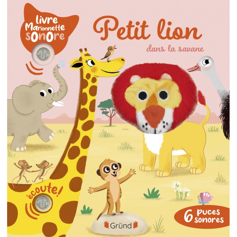 Petit lion dans la savane