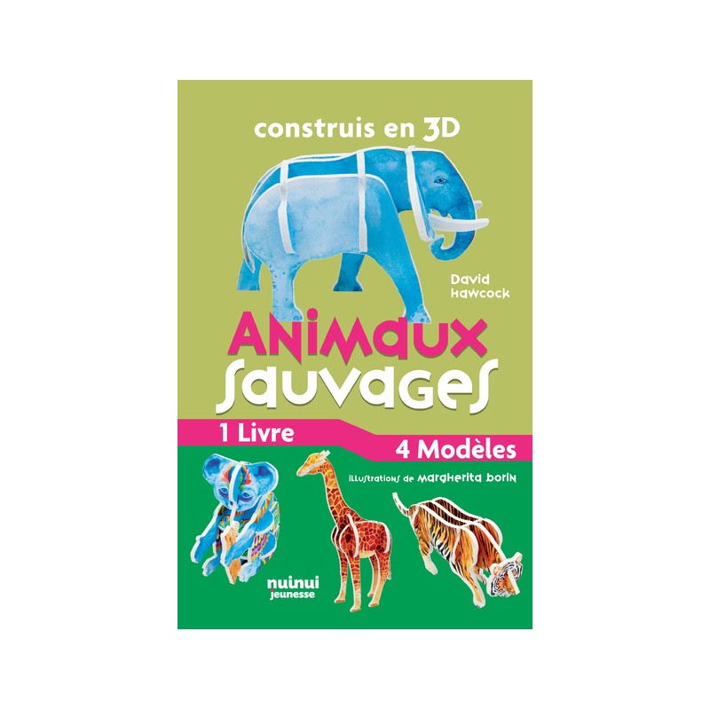 Construis en 3D - Animaux sauvages