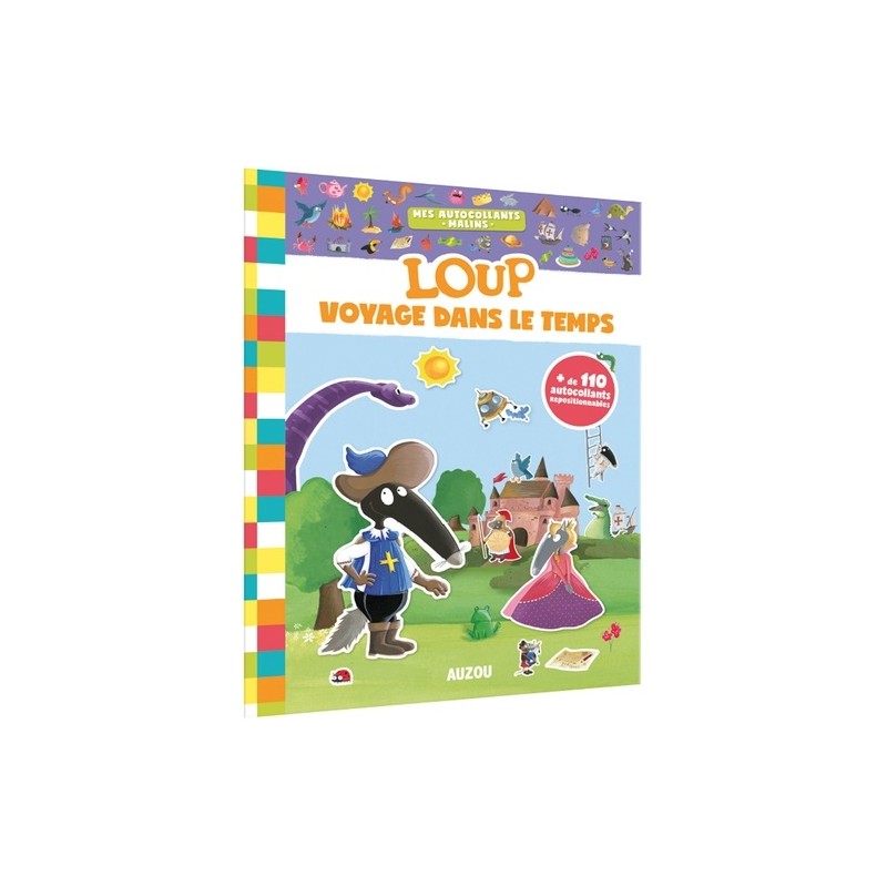 Mes autocollants malins - Loup voyage dans le temps