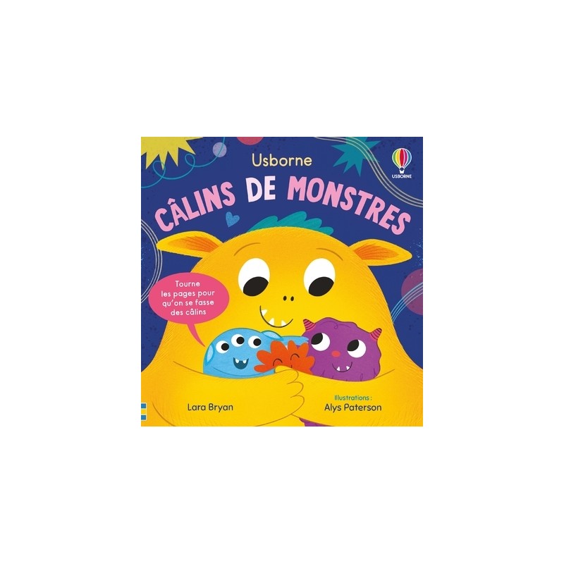 Câlins de monstres - Mon livre des câlins - Dès 1 an