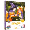 Coloriages École de magie - pochette 6 feutres pailletés