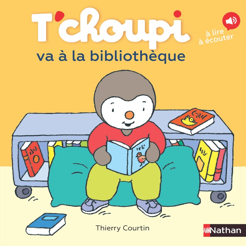 Les Albums T'choupi - T'choupi va à la bibliothèque