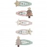 Set de 5 barrettes - Sapin de Noël