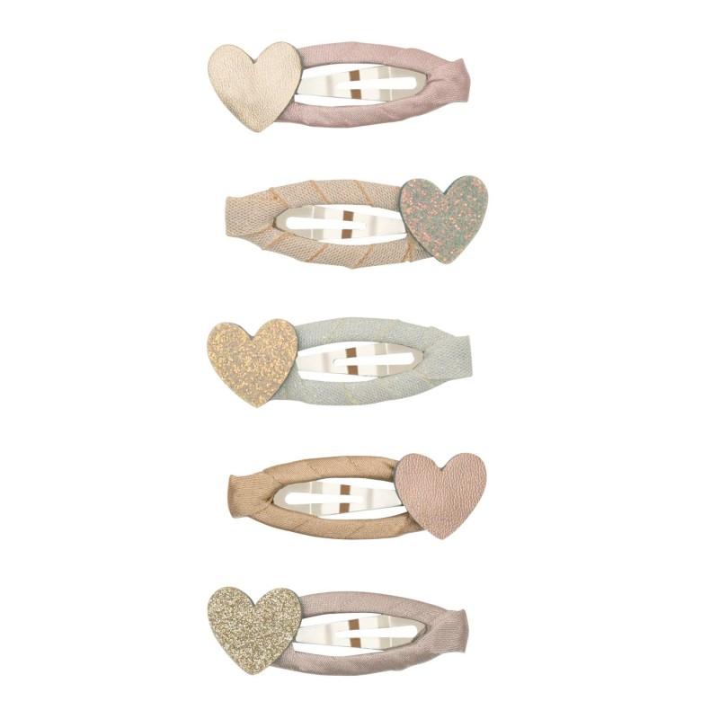 Set de 5 barrettes - Coeur