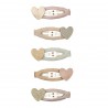 Set de 5 barrettes - Coeur