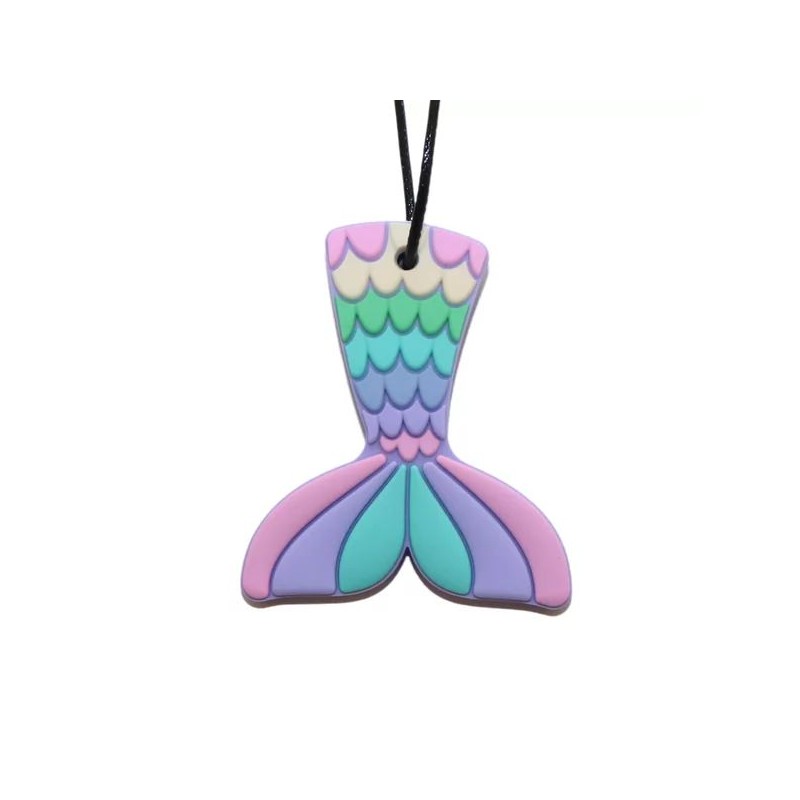 Collier avec pendentif à mâchouiller - Queue de sirène