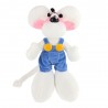 Peluche Diddl en salopette bleue 30 cm