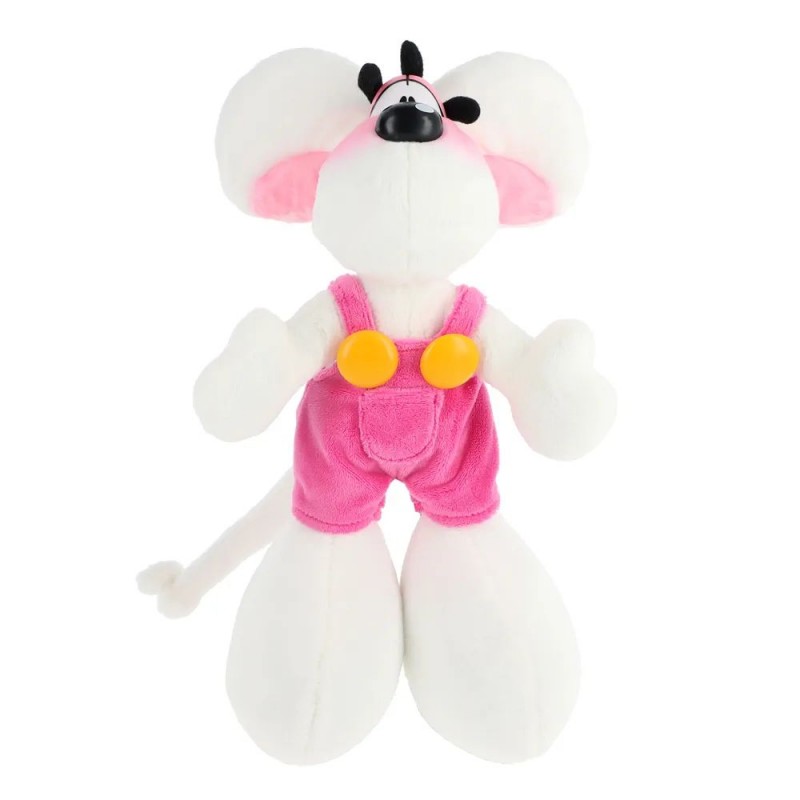Peluche Diddl en salopette rose 30 cm
