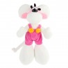 Peluche Diddl en salopette rose 30 cm