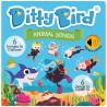 DITTY BIRD - LIVRE MUSICAL SENSORIEL BEBE DES ANIMAUX -  BABY SHARK