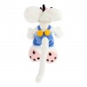 Peluche Diddl en salopette bleue 20 cm